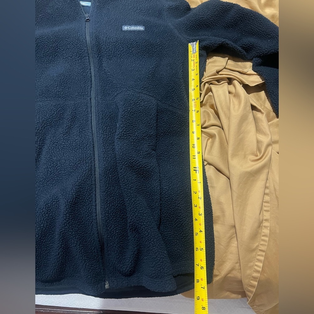 Columbia Black Fleece Jacket Size Large - Picture 10 of 11